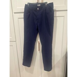 Peter Millar 36/32 Navy Blue Pants Men's Casual Golf Flat Front Lightweight